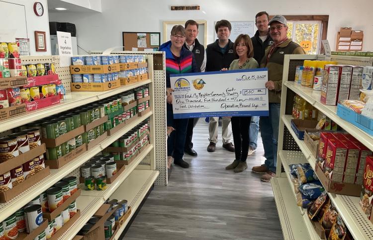 Proud to support Feed My Neighbor Community Food Pantry with a $1,500 Operation Round Up grant