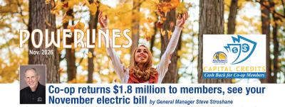 November 2026 Powerlines newsletter cover image