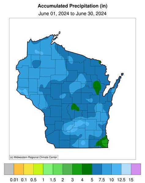 Wisconsin Precipitation Map