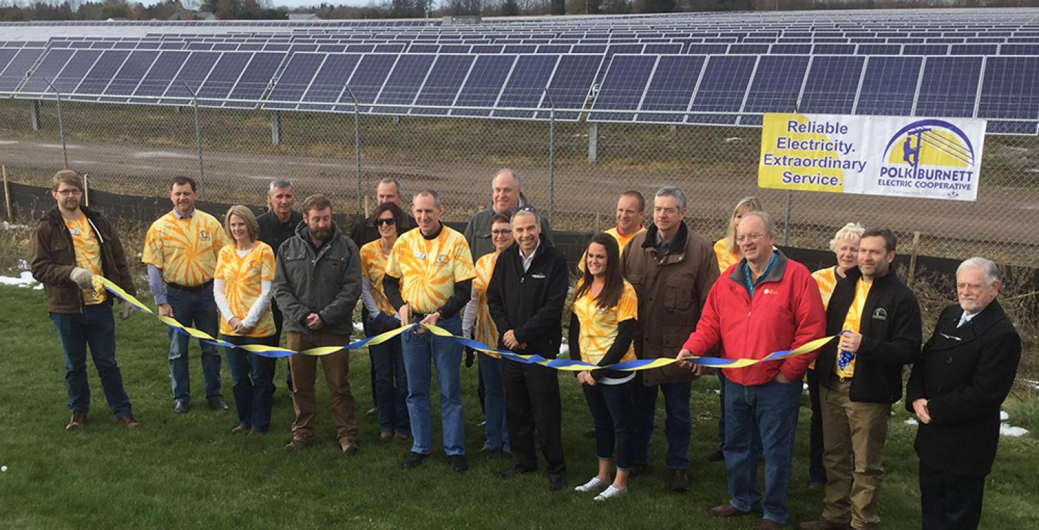 SunTuria Solar ribbon cutting, November 2017