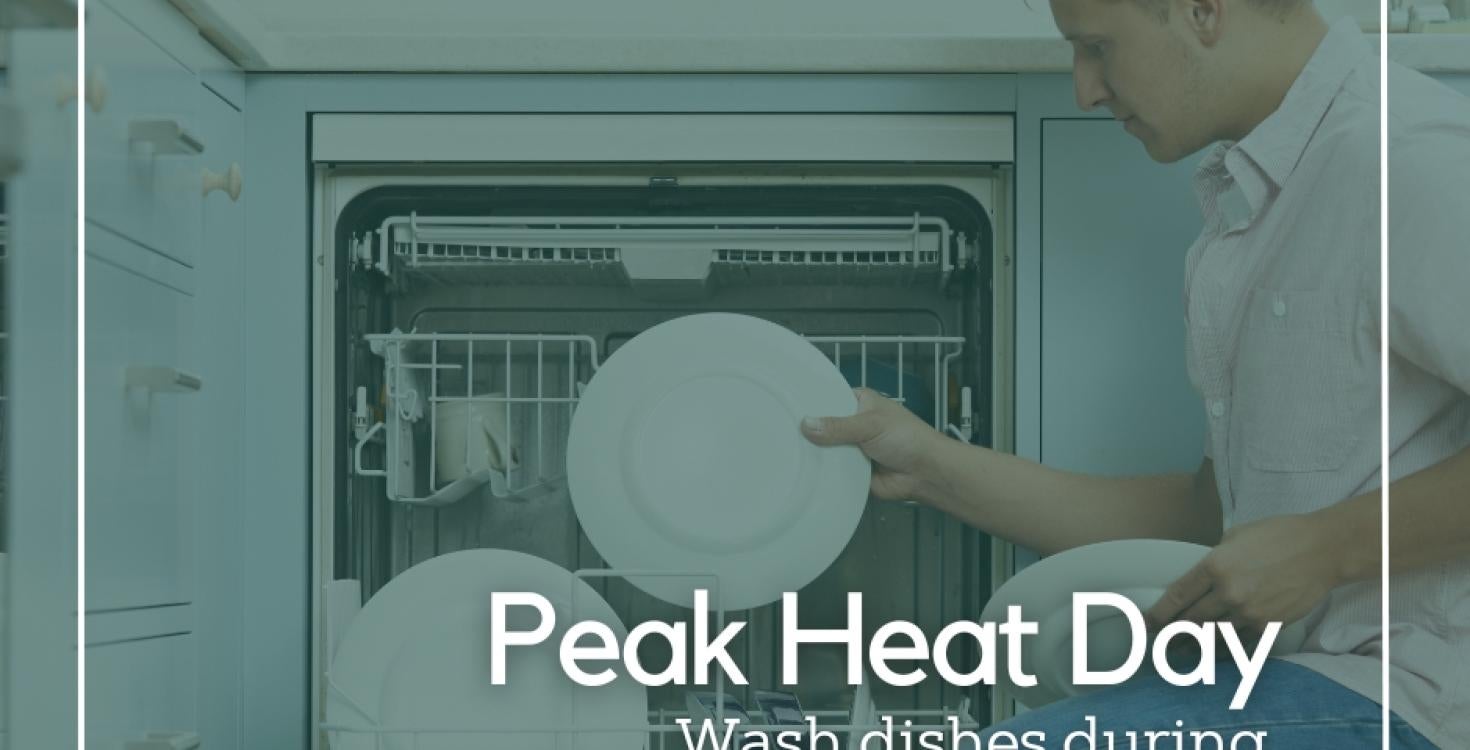 Wash dishes during off-peak hours