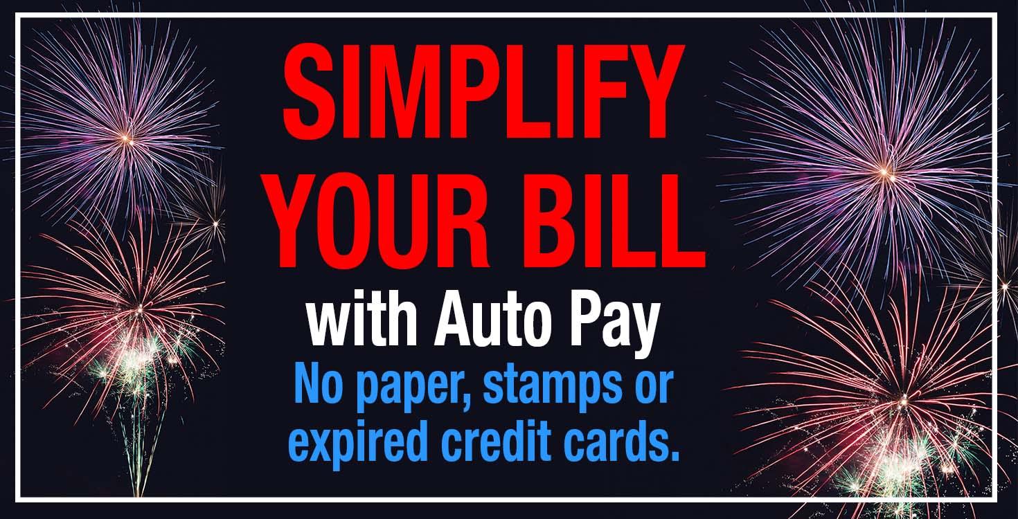 Simplify your bill with auto pay