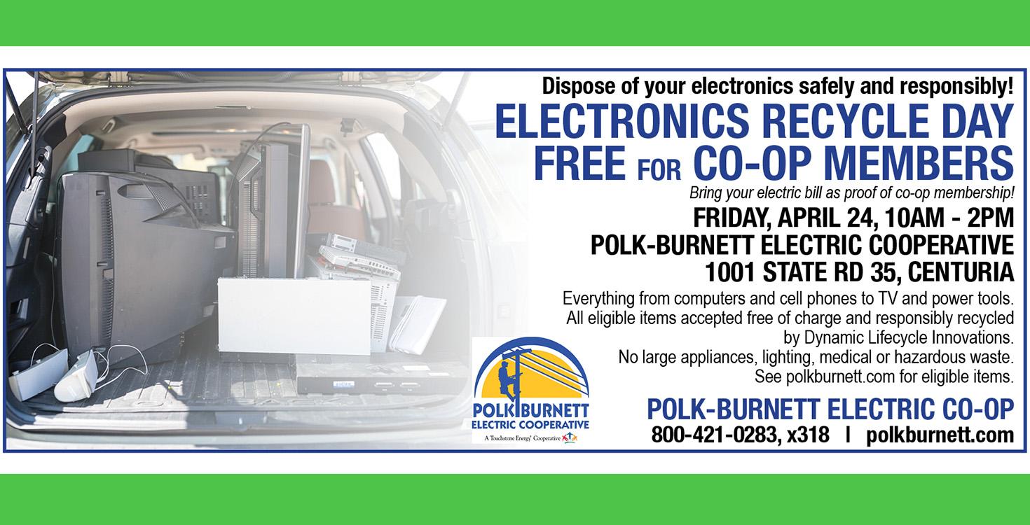 Free Electronic Recycle Day for Co-op Members