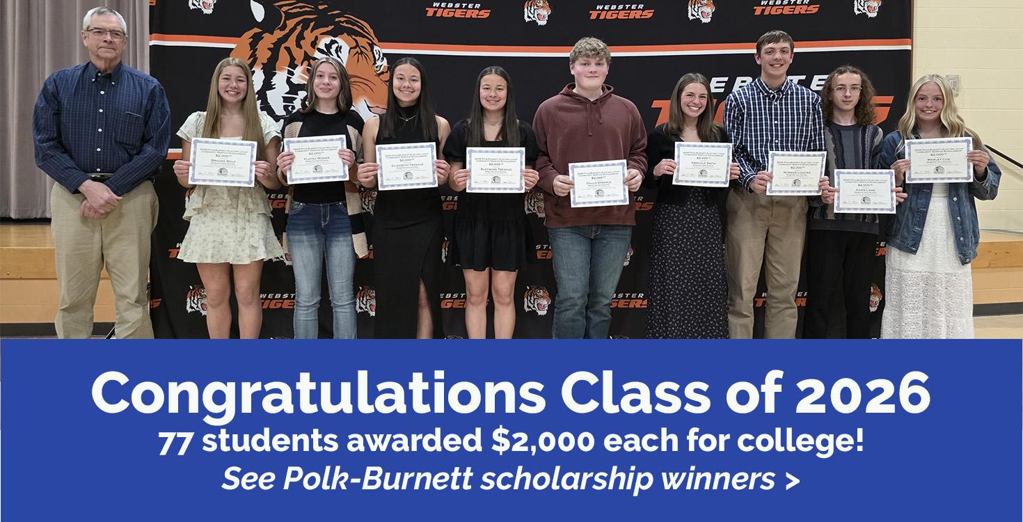 2026 Co-op Scholarship Winners